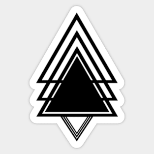 Triangle illustration Sticker